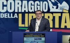 Congresso Lega, Salvini: "Spendere per sanita' e scuole, non per le armi"