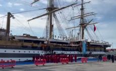 L'Amerigo Vespucci a Durazzo, prima tappa estera del tour Mediterraneo