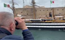 L'Amerigo Vespucci a Taranto per la 7/a tappa del Tour Mediterraneo