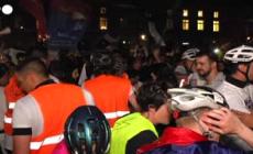 Gli studenti serbi arrivano a Strasburgo in bicicletta