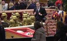 Papa Francesco, Arianna Meloni e Mollicone a San Pietro