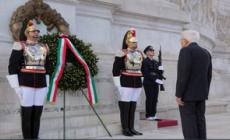Mattarella all'Altare della patria per le celebrazioni del 25 Aprile
