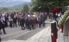 25 aprile, il ministro Tajani omaggia Don Morosini a Ferentino