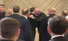 Papa Francesco, incontro fra Macron e Zuppi in Basilica