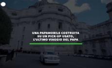 Una papamobile costruita su un pick-up usato per l'ultimo viaggio di Francesco