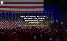 Dazi, migranti e negoziati. Nei primi 100 giorni Trump crolla nei sondaggi