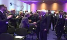Mattarella alla mostra di Confcommercio all'Auditorium di Roma