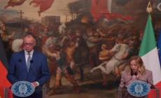 Meloni: "Macron? Prendo atto non si discuta piu' di invio truppe"