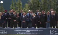 G7 Finanze, foto di gruppo per ministri e governatori delle Banche centrali