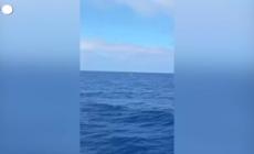 I volontari della Freedom Flotilla Coalition soccorrono dei migranti in mare