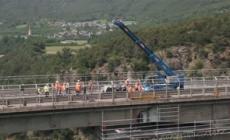 Alto Adige, l'intervento di consolidamento del ponte della Val di Riga