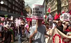 Londra, migliaia in piazza a sostegno dei palestinesi