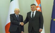 Mattarella a Zagabria, l'incontro con il presidente Milanovic