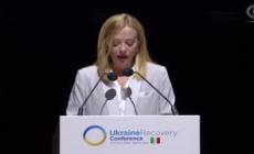Meloni: "Della ricostruzione non benefici chi aiuta Mosca"