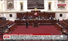 Peru', Congresso approva amnistia per crimini in conflitto armato