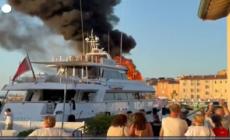 Francia, yacht in fiamme per ore nel porto di Saint-Tropez