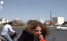 Israele bombarda Damasco durante una diretta televisiva