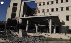 Le macerie del quartier generale dell'esercito siriano a Damasco