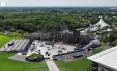 Il palco del festival di Tomorrowland all'indomani dell'incendio