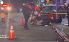 Los Angeles, auto sulla folla: le immagini di pochi istanti dopo