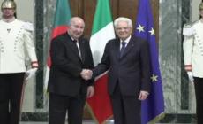 Roma, Mattarella riceve il presidente della Repubblica algerino