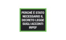 Ansa EXPLAINER - Perche' e' stato necessario il decreto legge sugli acconti Irpef