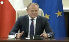 Tusk: "E' la prima volta che droni russi vengono abbattuti sul territorio Nato"