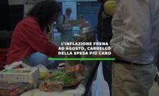 L'inflazione frena  ad agosto, carrello della spesa piu' caro