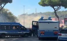 Derby Lazio-Roma, momenti di tensione tra i tifosi giallorossi