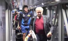 Accoglienza trionfale a Fiumicino per gli azzurri della pallavolo