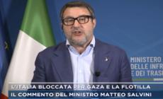 Flotilla, Salvini: "Sciopero illegittimo. Landini lo organizza? Paghi lui"