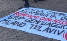 Presidio pro-Pal a Palazzo Marino: "Stop al rinnovo del gemellaggio con Tel Aviv"
