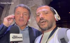 Renzi canta "Alice" di De Gregori e la dedica al ministro Giuli