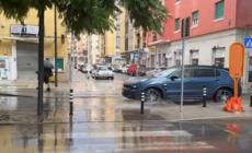 Maltempo a Cagliari, grandine e forte pioggia