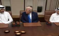 Doha, Trump riceve sull'Air Force One l'emiro del Qatar Al-Thani