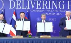 Trump presenzia alla firma del cessate-il-fuoco fra Thailandia e Cambogia