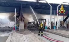 In fiamme casello sull'A21 a Brescia Sud, nessun ferito