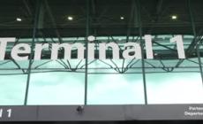 Mattarella all'aeroporto di Fiumicino per il festeggiameto del 65esimo anniversario