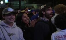 World Series di baseball, e' ancora Dodgers: la gioia dei tifosi a Los Angeles