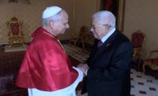 Vaticano, il presidente Mahmoud Abbas ricevuto da Papa Leone
