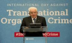 Mattarella all'Onu: "Combattere la criminalita' e' una responsabilita' morale"
