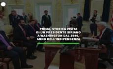 Prima storica visita di un presidente siriano a Washington dal '46