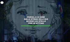 Parigi, a 10 anni dalle stragi dell'Isis accese 132 stelle per le vittime