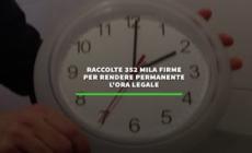 Raccolte 352 mila firme per rendere permanente l'ora legale