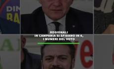 Regionali in Campania si sfidano in 6, i numeri del voto