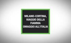 Milano Cortina, viaggio della Fiamma omaggio all'Italia