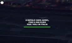 A Natale caro-aerei, fino a 800 euro per i voli in Italia