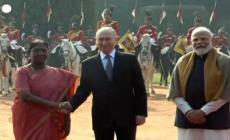 Putin in India, la cerimonia ufficiale di benvenuto