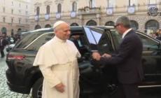 Il Papa al Senato, la visita alla mostra sulla Bibbia di Borso d'Este