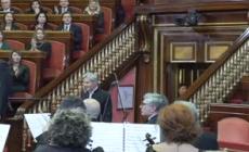 Claudio Baglioni incanta il Senato, c'e' anche Mattarella